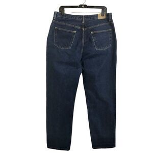 Evan Picone EP Jeans Womens Size 16 High Rise Darker Blue Straight Tapered Leg